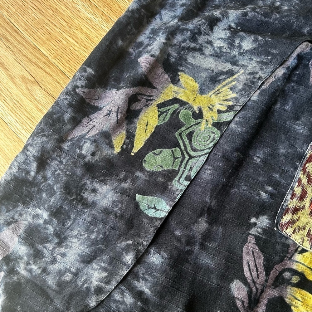 Kusnadi New York - wrap style maxi skirt - art to wear - wearable art - boho - Picture 8 of 8